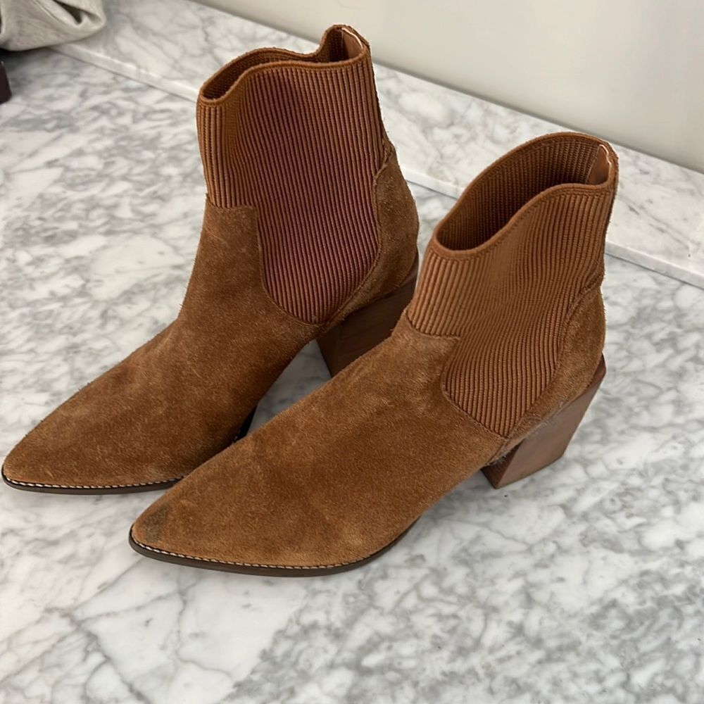 Steve Madden suede booties, size 7.5